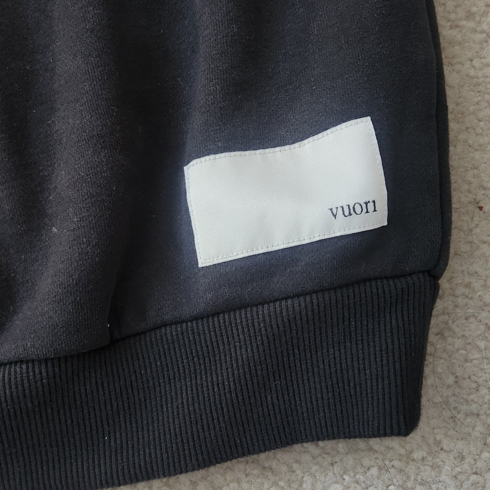 Vuori Black Oversized Restore Organic Cotton Hoodie Unisex Medium - Picture 2 of 4